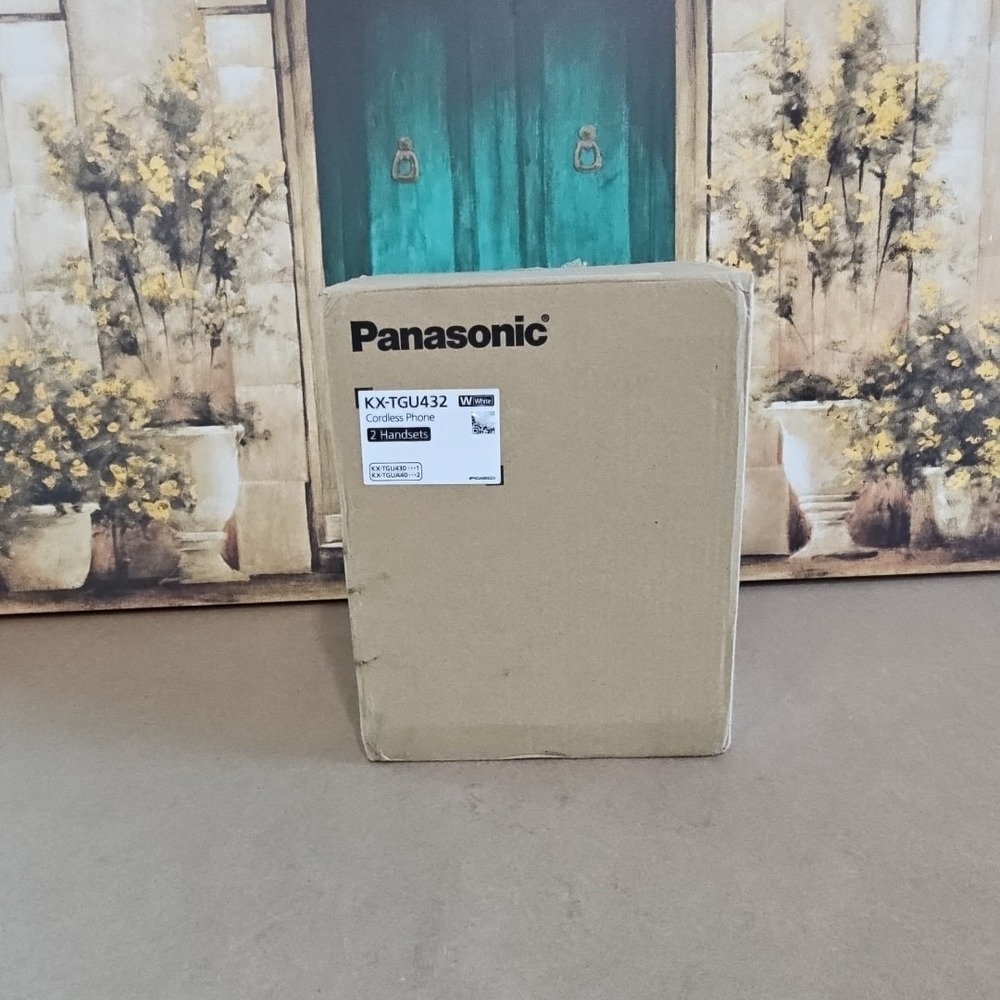 PANASONIC MODEL:KX-TGU432 SINGLE CORDLESS PHONE‎ White